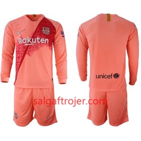 FC Barcelona Fodboldtrøjer Børn 3. sæt 2018/19 Langærmet